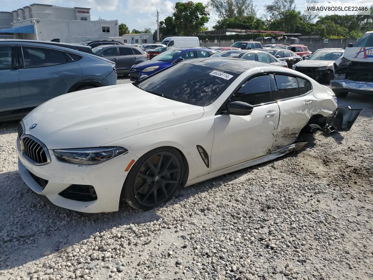 2020 BMW M850Xi VIN: WBAGV8C05LCE22486 Lot: 66358114