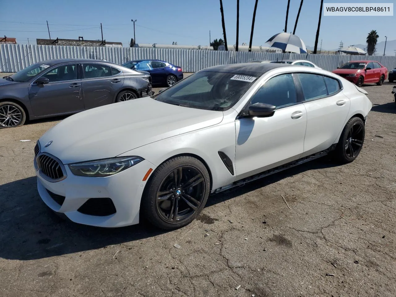 2020 BMW M850Xi VIN: WBAGV8C08LBP48611 Lot: 69005284