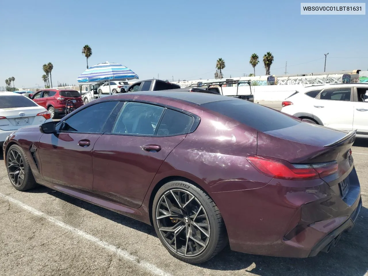 2020 BMW M8 VIN: WBSGV0C01LBT81631 Lot: 71066814