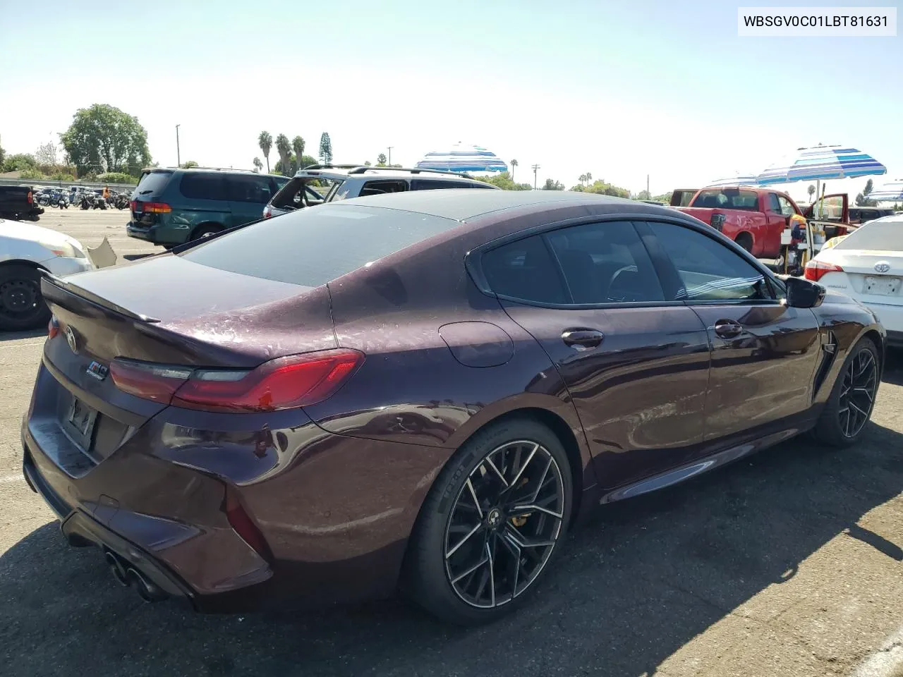 2020 BMW M8 VIN: WBSGV0C01LBT81631 Lot: 71066814