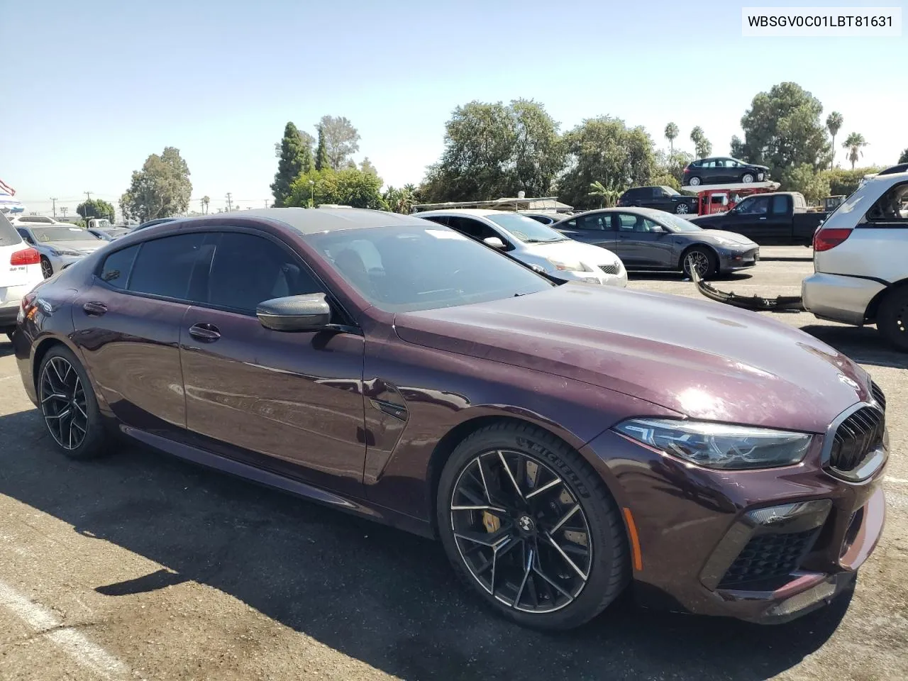 2020 BMW M8 VIN: WBSGV0C01LBT81631 Lot: 71066814