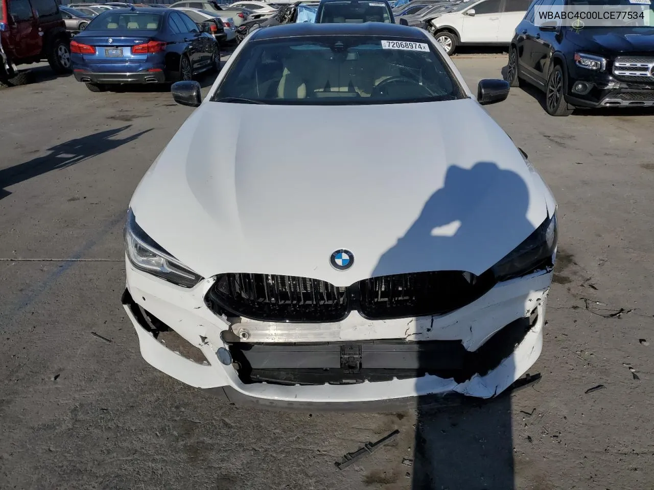 2020 BMW M850Xi VIN: WBABC4C00LCE77534 Lot: 72068974