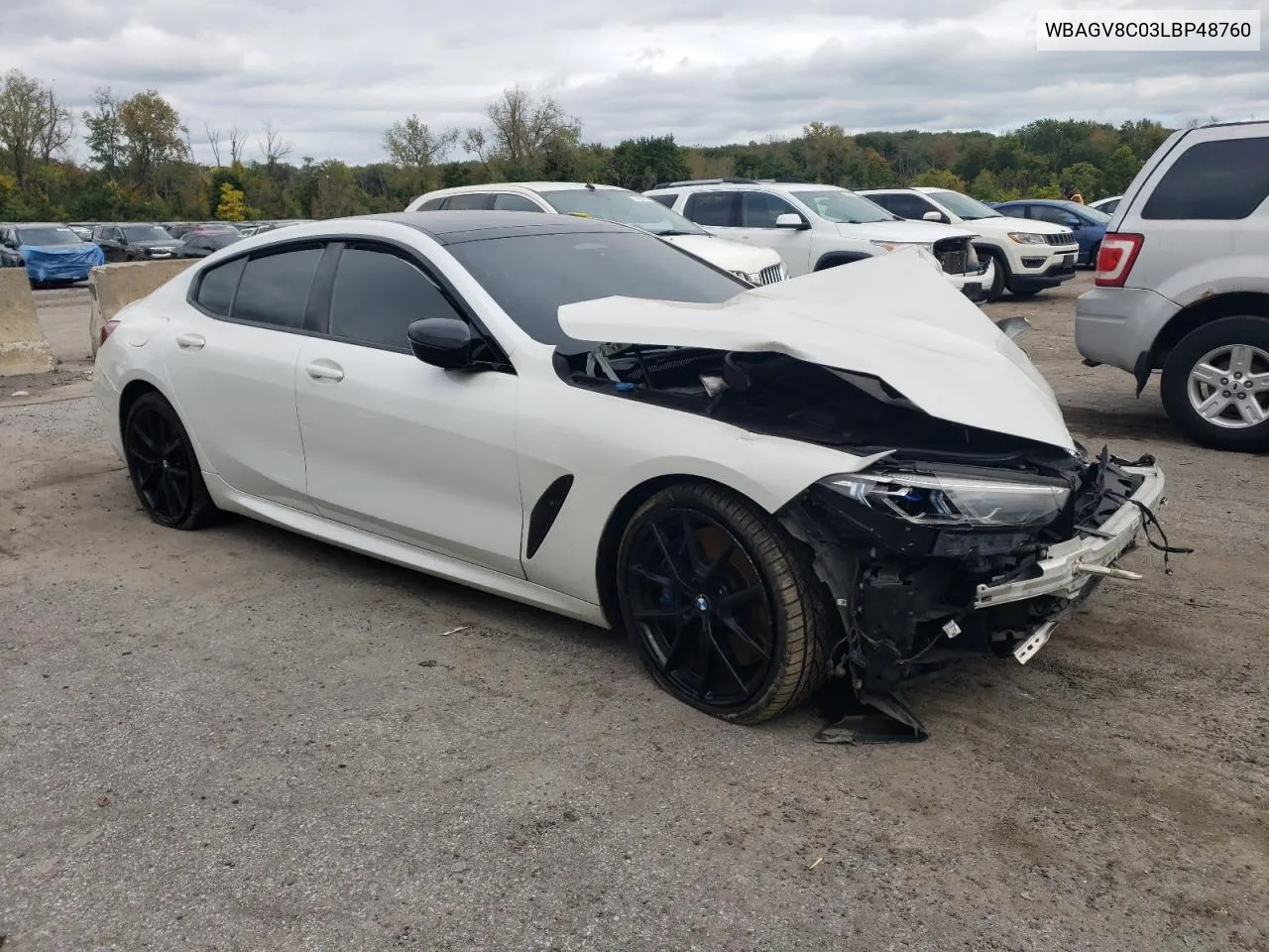 2020 BMW M850Xi VIN: WBAGV8C03LBP48760 Lot: 73453334