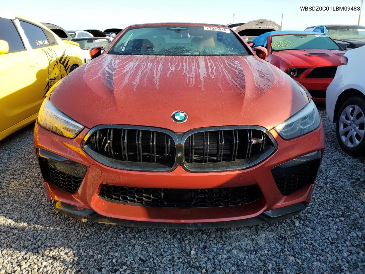 2020 BMW M8 VIN: WBSDZ0C01LBM09483 Lot: 73933014