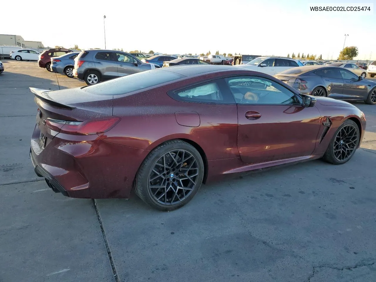 2020 BMW M8 VIN: WBSAE0C02LCD25474 Lot: 79533434