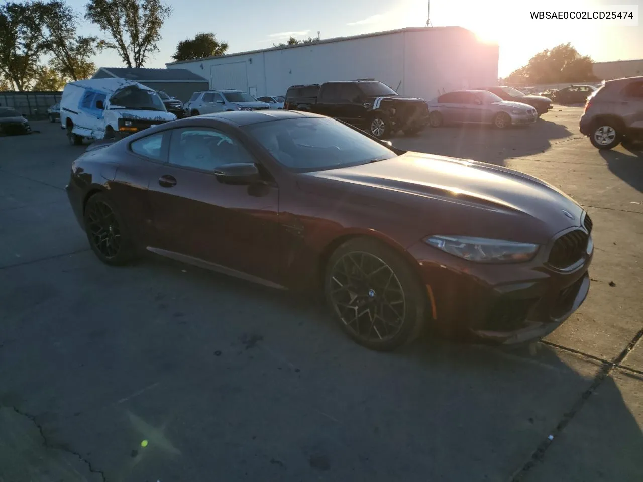 2020 BMW M8 VIN: WBSAE0C02LCD25474 Lot: 79533434