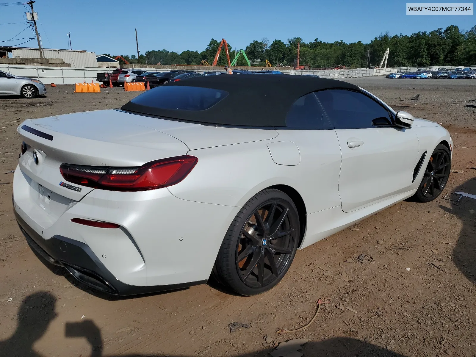 2021 BMW M850Xi VIN: WBAFY4C07MCF77344 Lot: 38216072