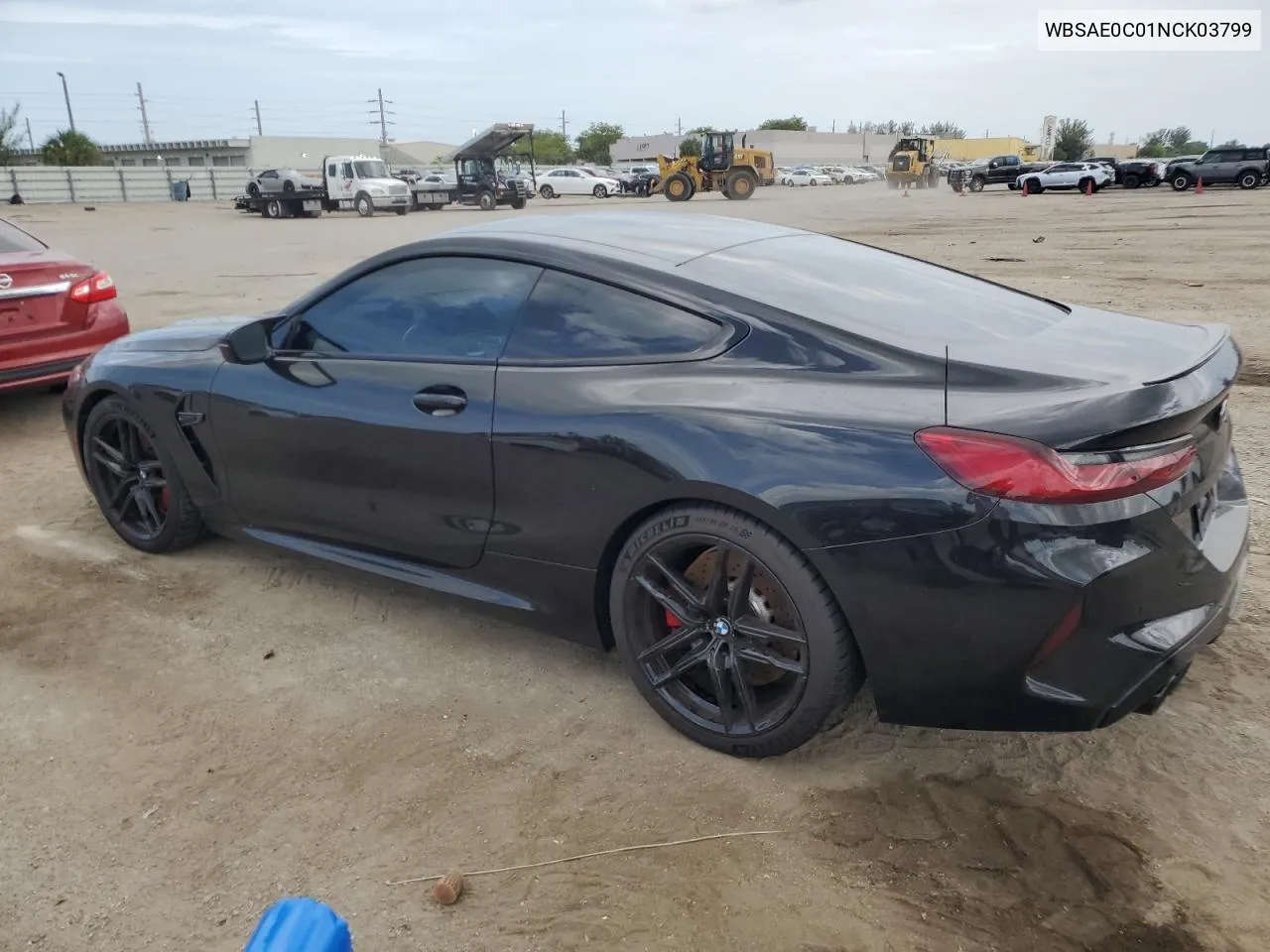 2022 BMW M8 VIN: WBSAE0C01NCK03799 Lot: 71018384