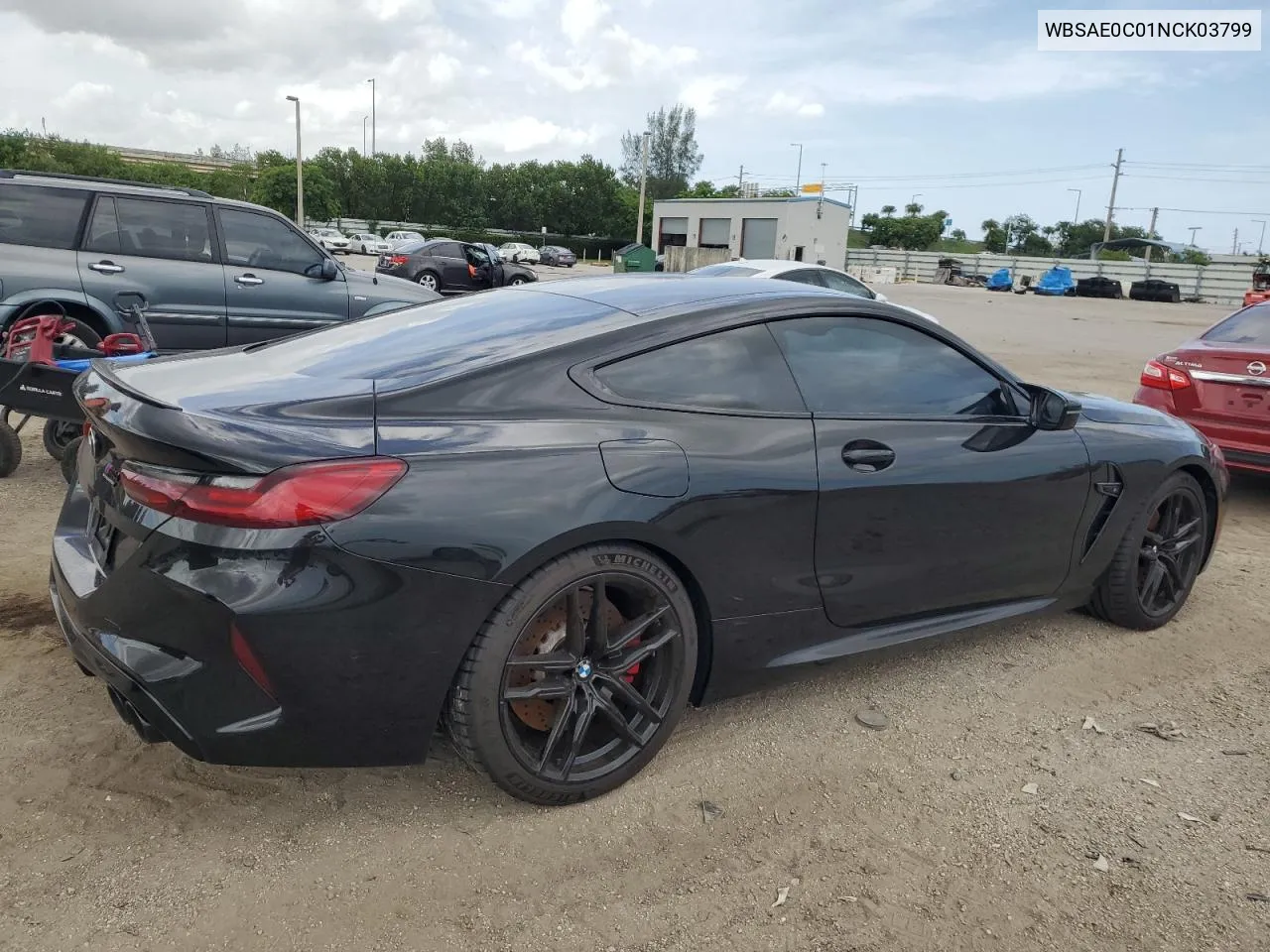 2022 BMW M8 VIN: WBSAE0C01NCK03799 Lot: 71018384