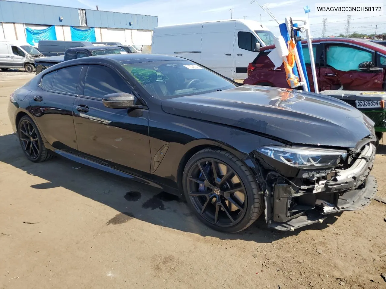 2022 BMW M850Xi VIN: WBAGV8C03NCH58172 Lot: 71592504