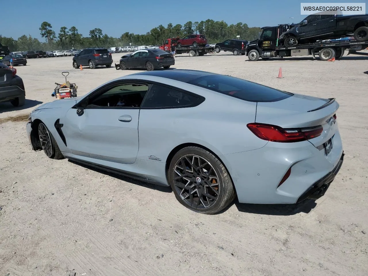 2023 BMW M8 VIN: WBSAE0C02PCL58221 Lot: 74237384