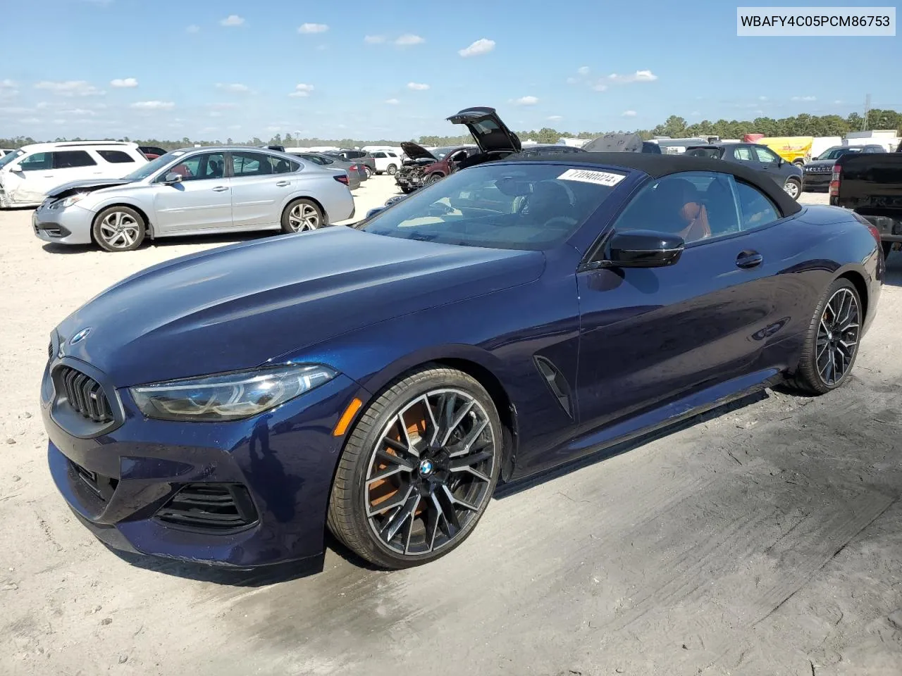 2023 BMW M850Xi VIN: WBAFY4C05PCM86753 Lot: 77090024