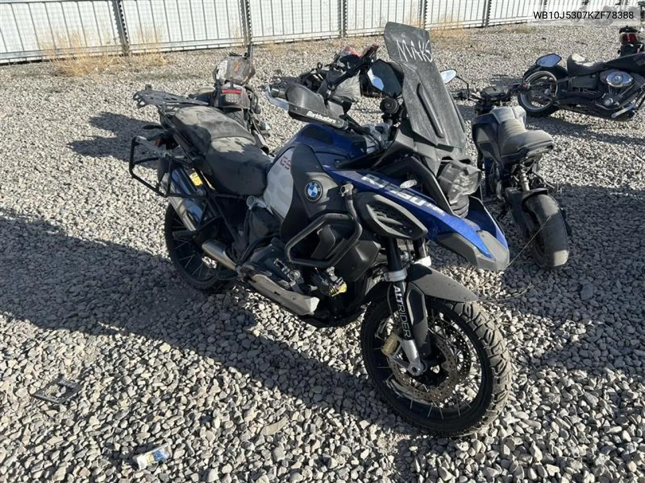 2019 BMW R 1250 Gs Adventure VIN: WB10J5307KZF78388 Lot: 73967734