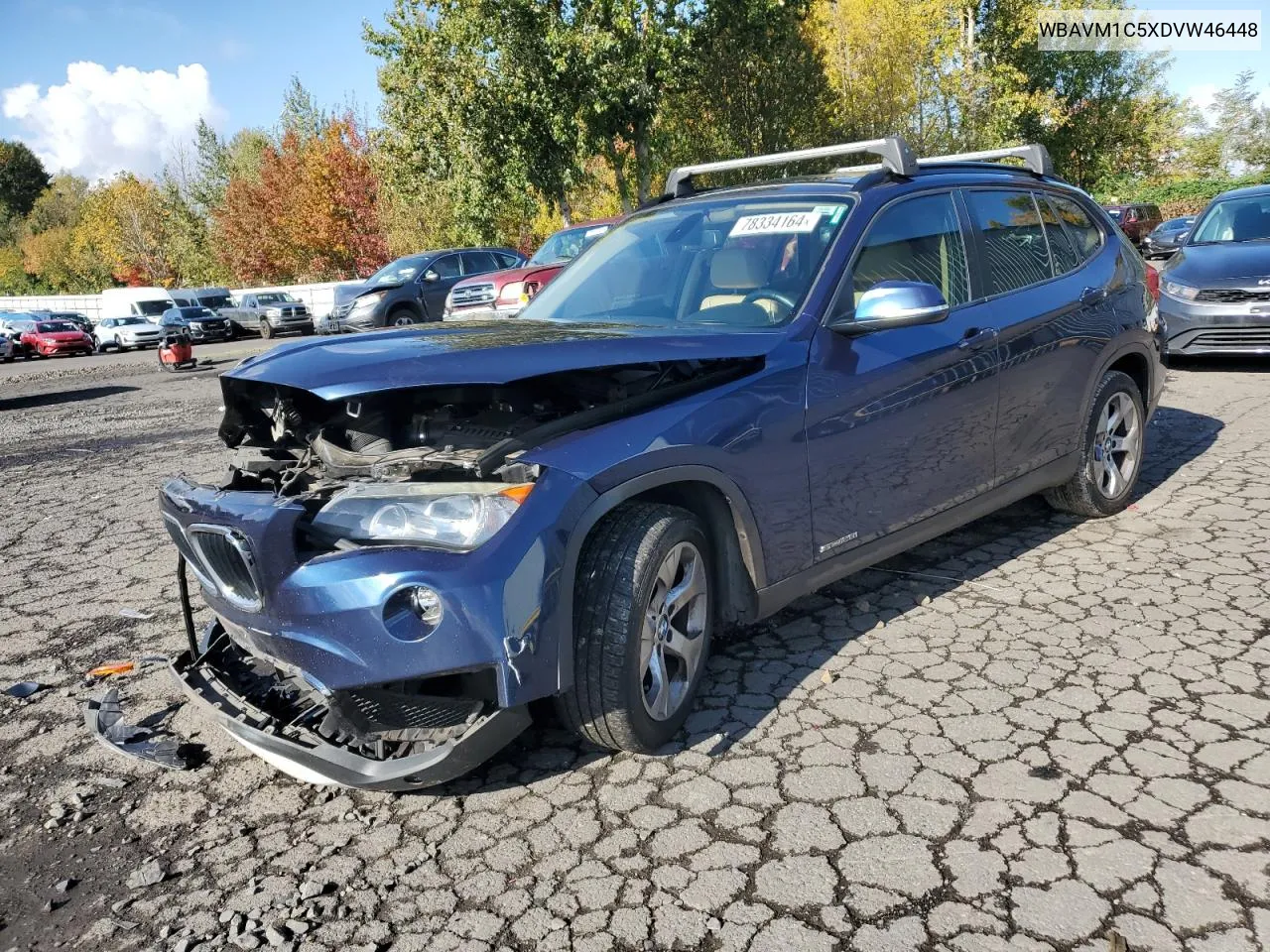 2013 BMW X1 Sdrive28I VIN: WBAVM1C5XDVW46448 Lot: 78334164