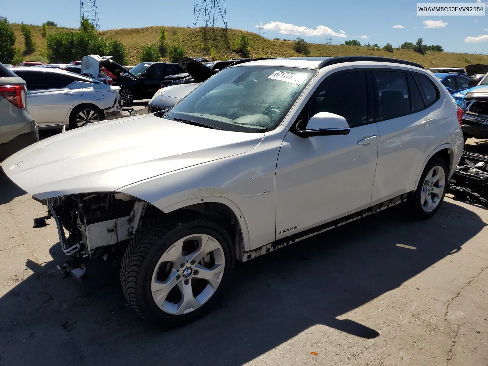 2014 BMW X1 xDrive35I VIN: WBAVM5C50EVV92554 Lot: 67117894