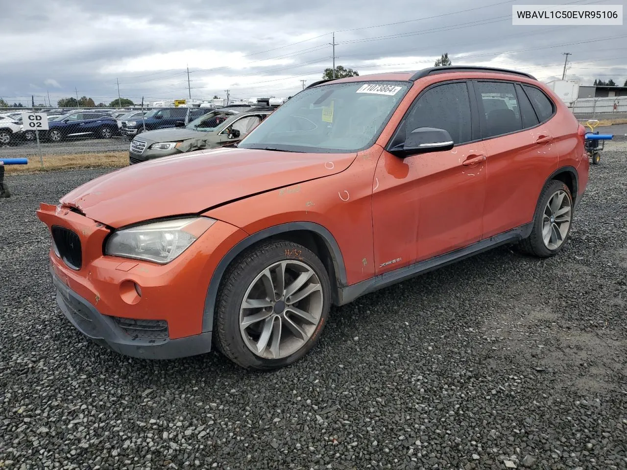 2014 BMW X1 xDrive28I VIN: WBAVL1C50EVR95106 Lot: 71073864