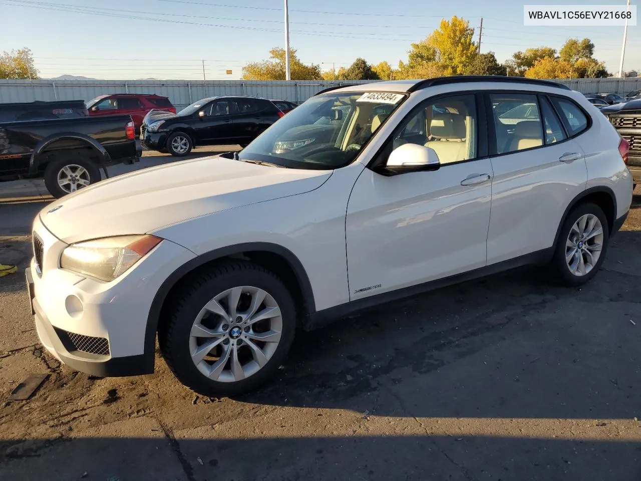 2014 BMW X1 xDrive28I VIN: WBAVL1C56EVY21668 Lot: 74633494