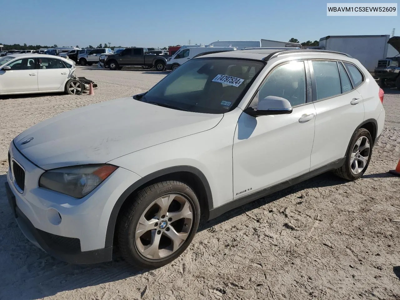 2014 BMW X1 Sdrive28I VIN: WBAVM1C53EVW52609 Lot: 74797524