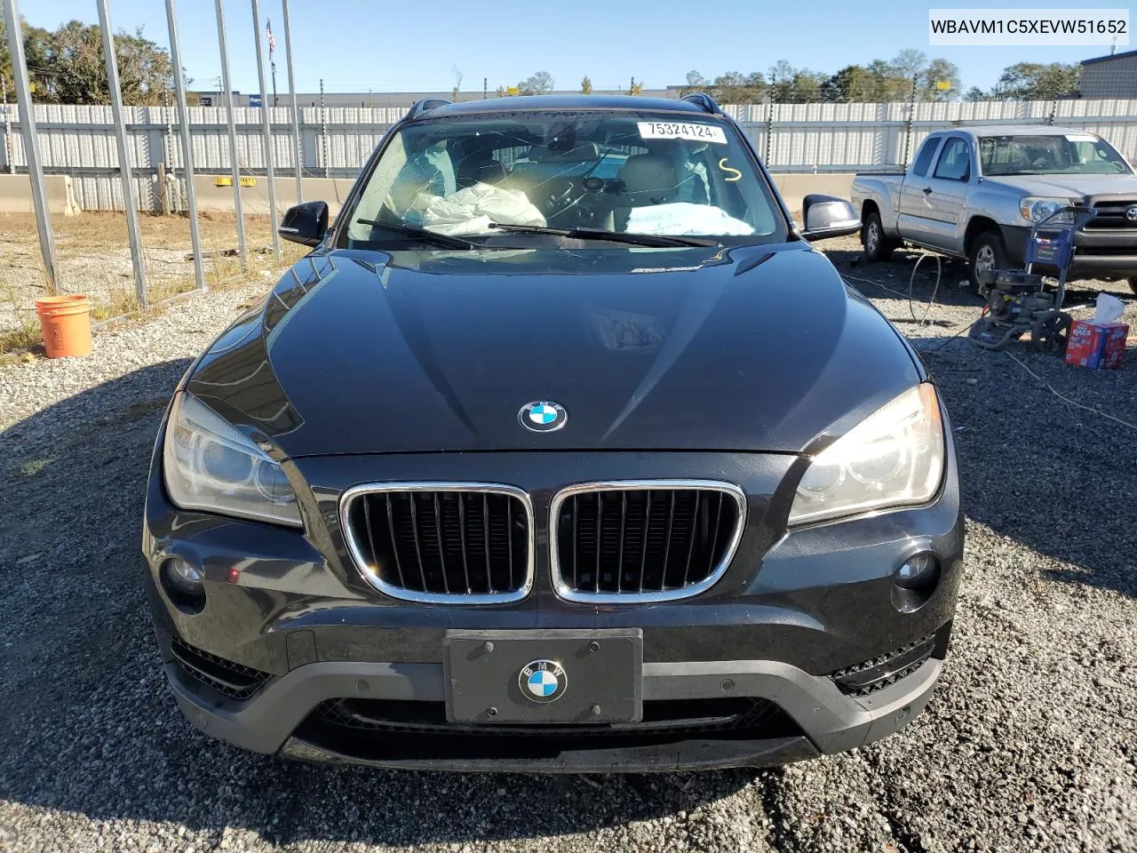 2014 BMW X1 Sdrive28I VIN: WBAVM1C5XEVW51652 Lot: 75324124