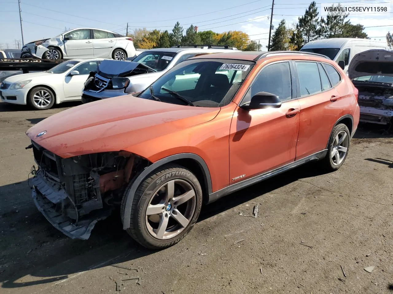 2014 BMW X1 xDrive28I VIN: WBAVL1C55EVY11598 Lot: 76264324