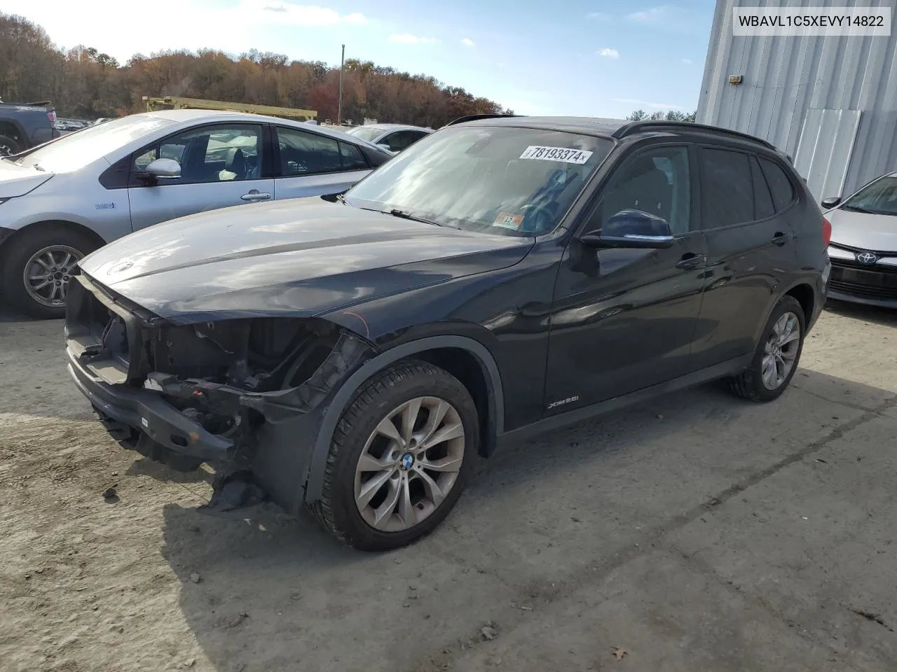 2014 BMW X1 xDrive28I VIN: WBAVL1C5XEVY14822 Lot: 78193374