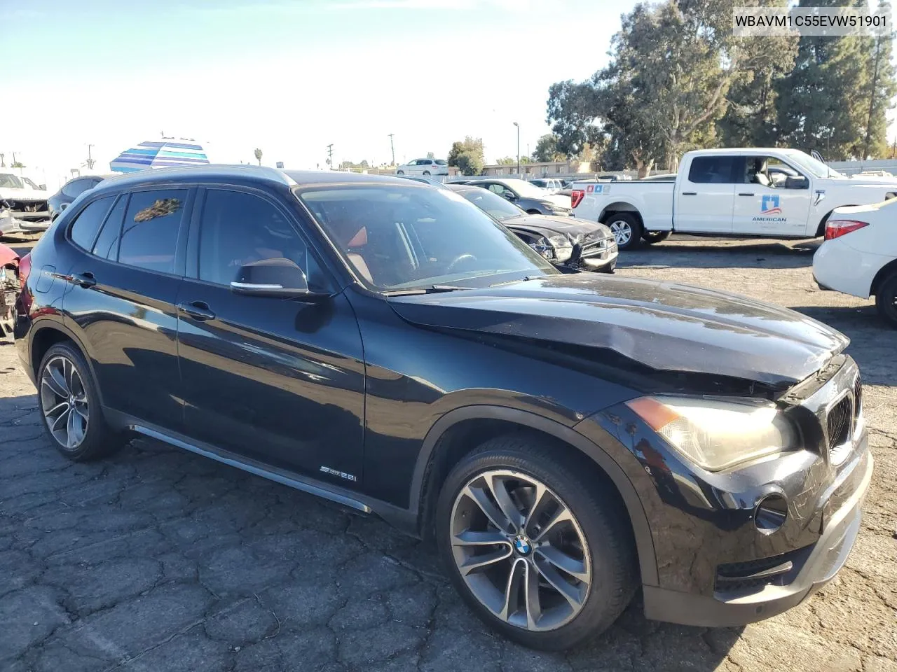 2014 BMW X1 Sdrive28I VIN: WBAVM1C55EVW51901 Lot: 80708154