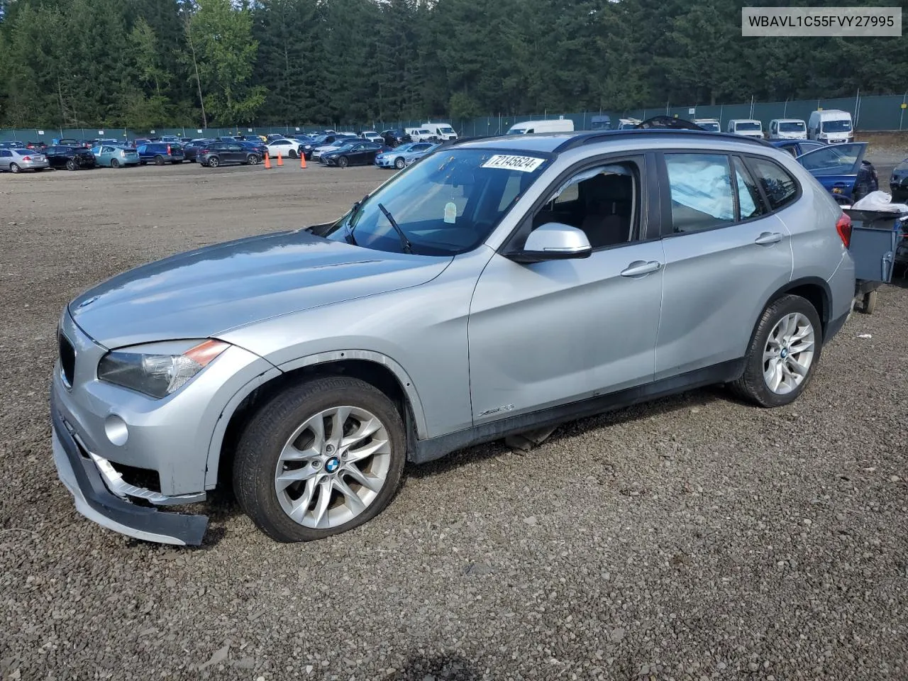 2015 BMW X1 xDrive28I VIN: WBAVL1C55FVY27995 Lot: 72145624