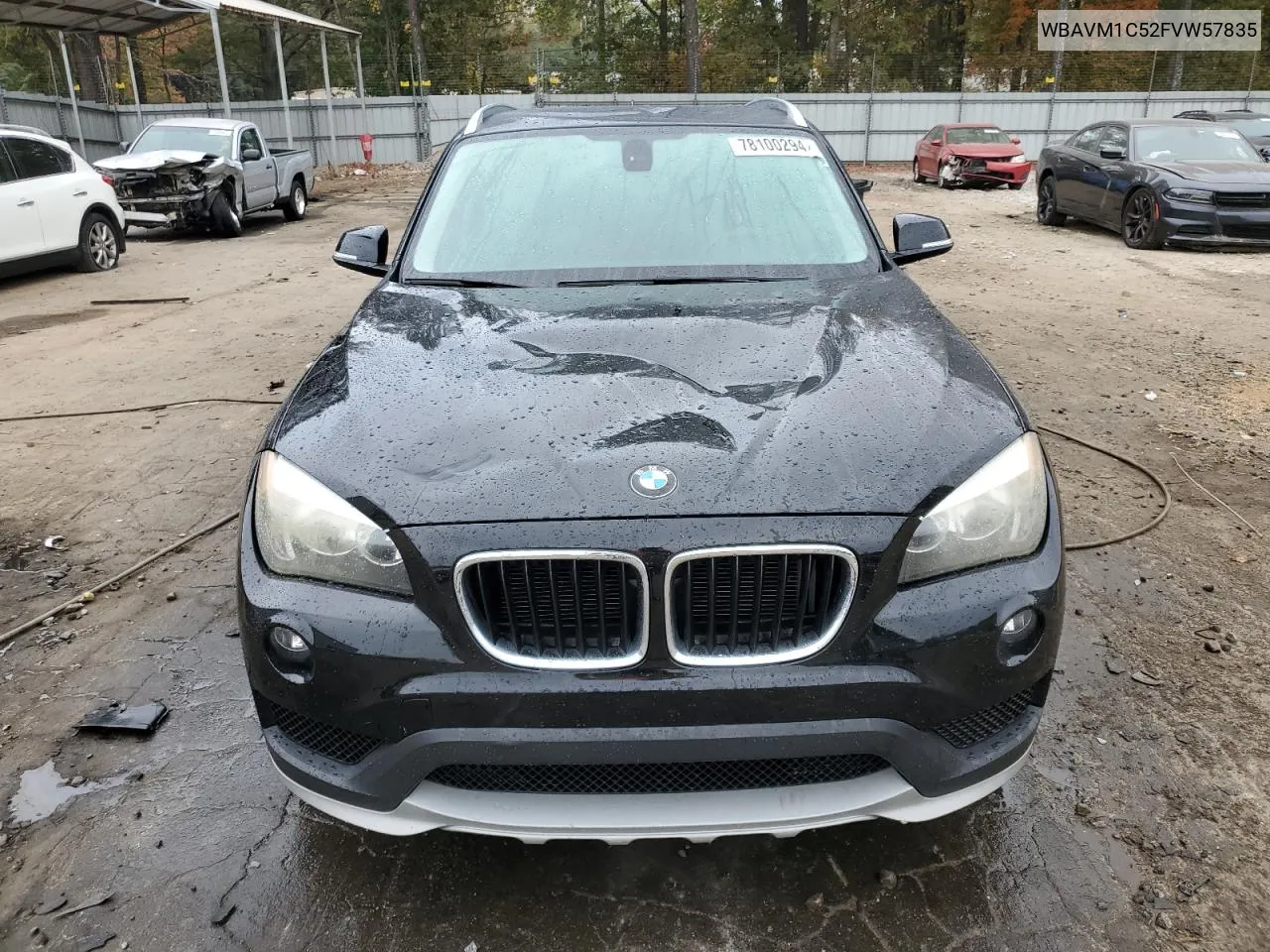 2015 BMW X1 Sdrive28I VIN: WBAVM1C52FVW57835 Lot: 78100294