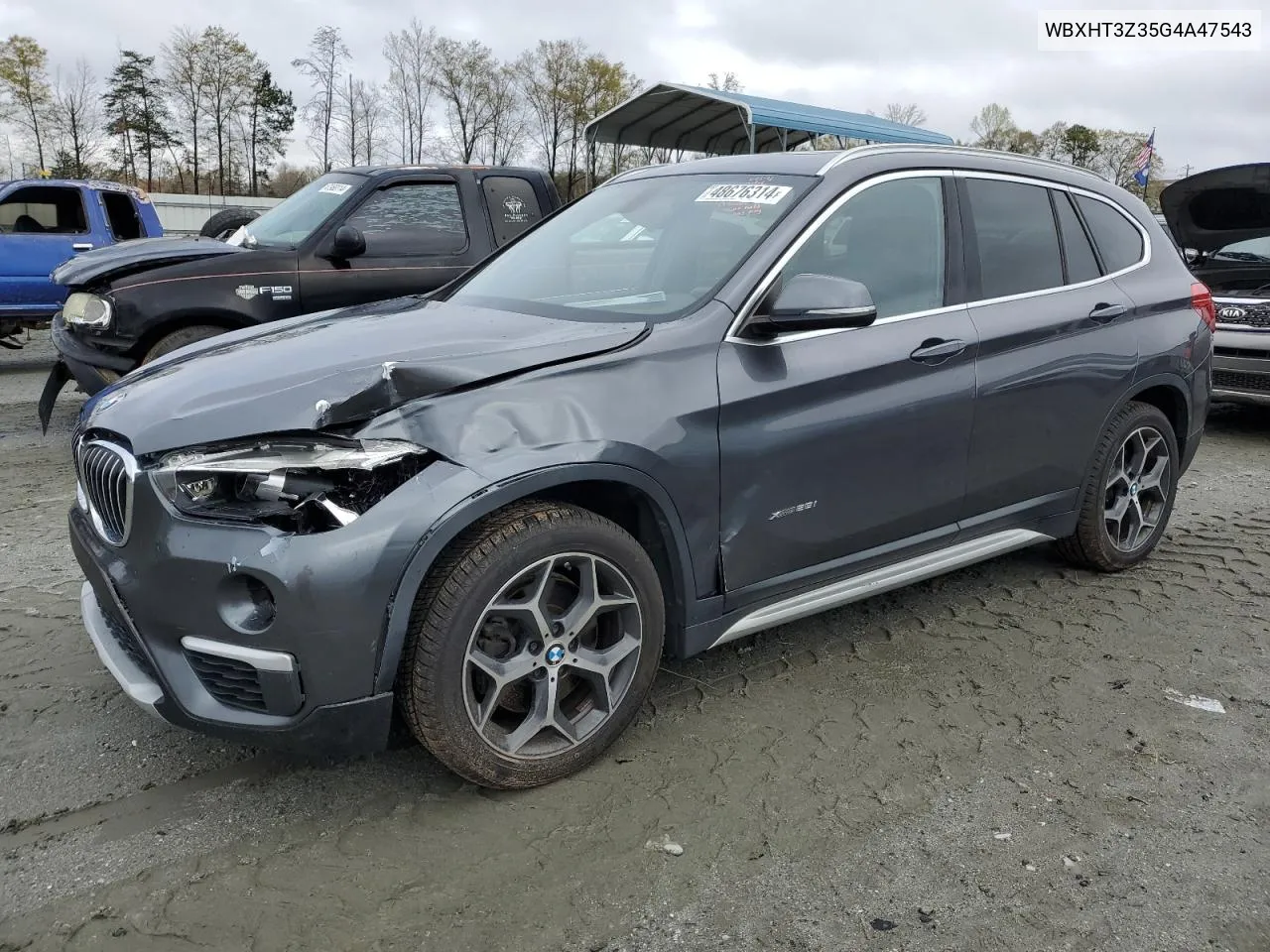 2016 BMW X1 xDrive28I VIN: WBXHT3Z35G4A47543 Lot: 48676314