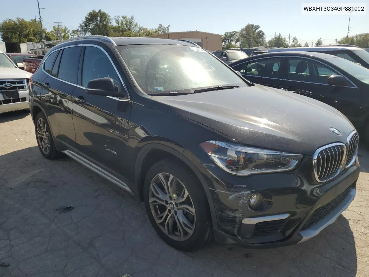 2016 BMW X1 xDrive28I VIN: WBXHT3C34GP881002 Lot: 75663644