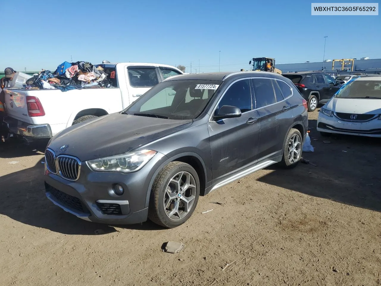 2016 BMW X1 xDrive28I VIN: WBXHT3C36G5F65292 Lot: 81577724