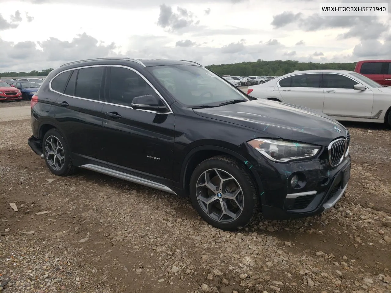 2017 BMW X1 xDrive28I VIN: WBXHT3C3XH5F71940 Lot: 52687164