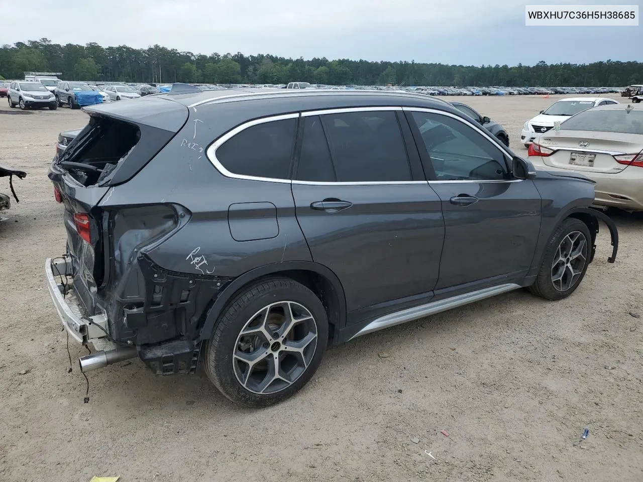 2017 BMW X1 Sdrive28I VIN: WBXHU7C36H5H38685 Lot: 54421124