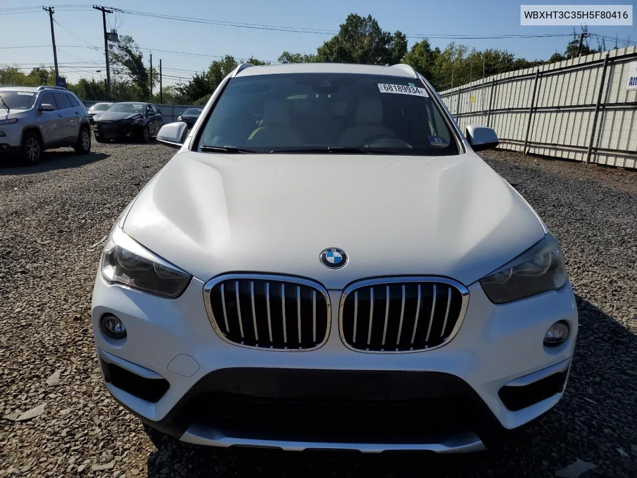 2017 BMW X1 xDrive28I VIN: WBXHT3C35H5F80416 Lot: 68189934