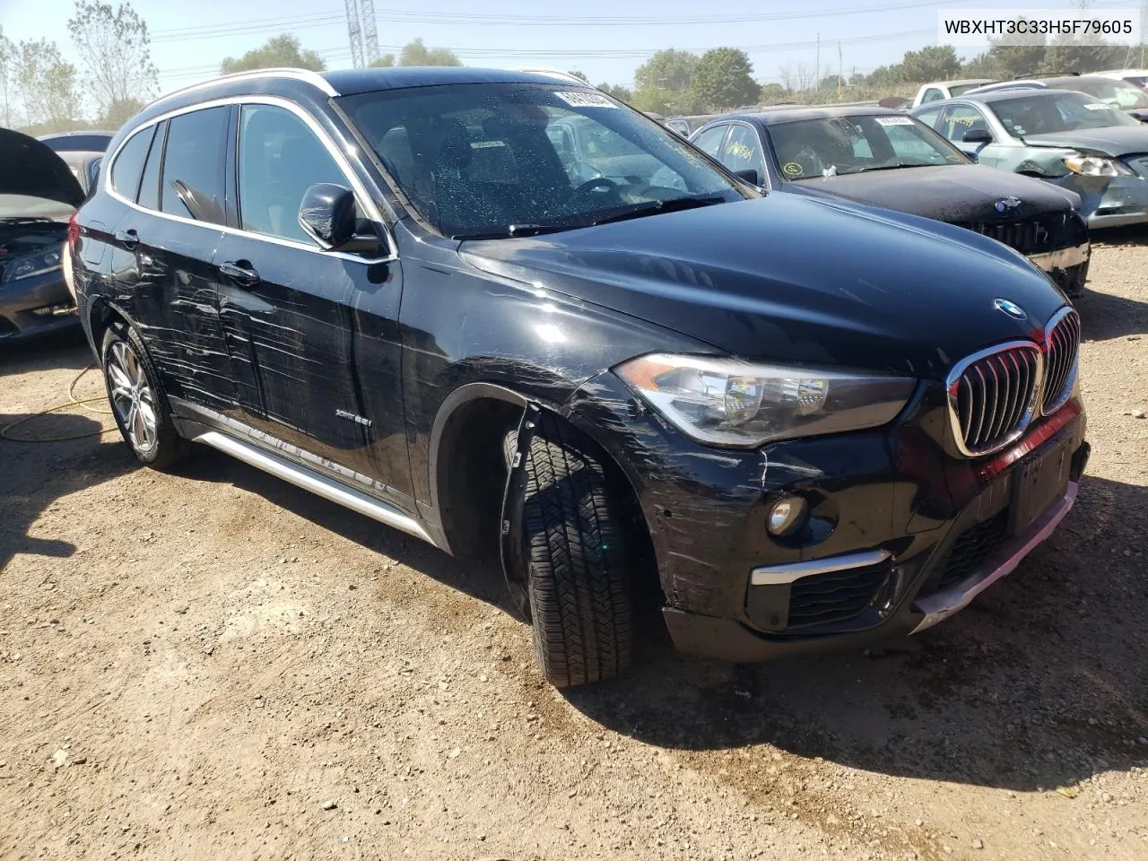 2017 BMW X1 xDrive28I VIN: WBXHT3C33H5F79605 Lot: 69410284