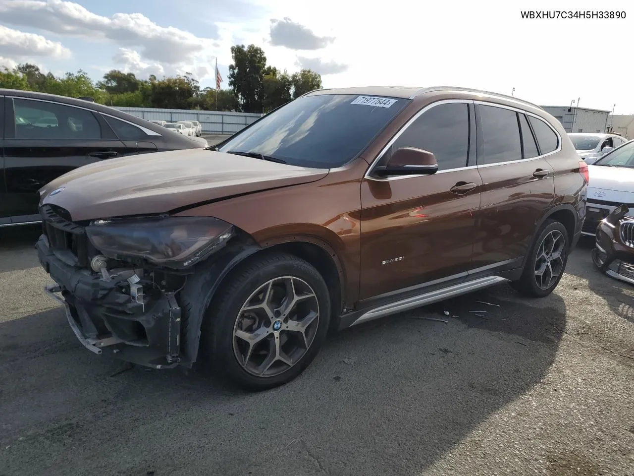 2017 BMW X1 Sdrive28I VIN: WBXHU7C34H5H33890 Lot: 71977544