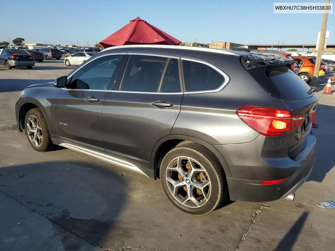 2017 BMW X1 Sdrive28I VIN: WBXHU7C38H5H33830 Lot: 72236374