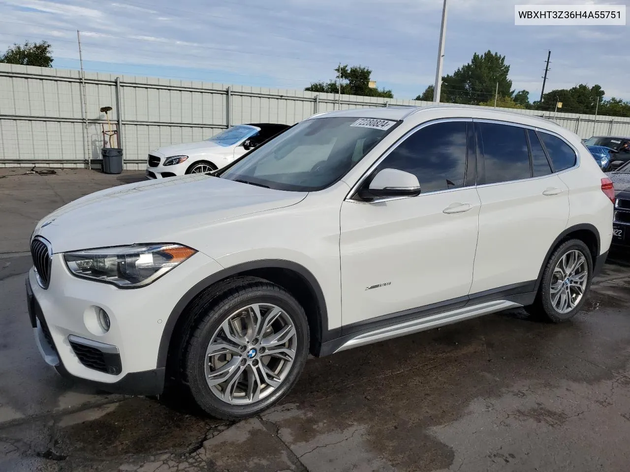 2017 BMW X1 xDrive28I VIN: WBXHT3Z36H4A55751 Lot: 72280824