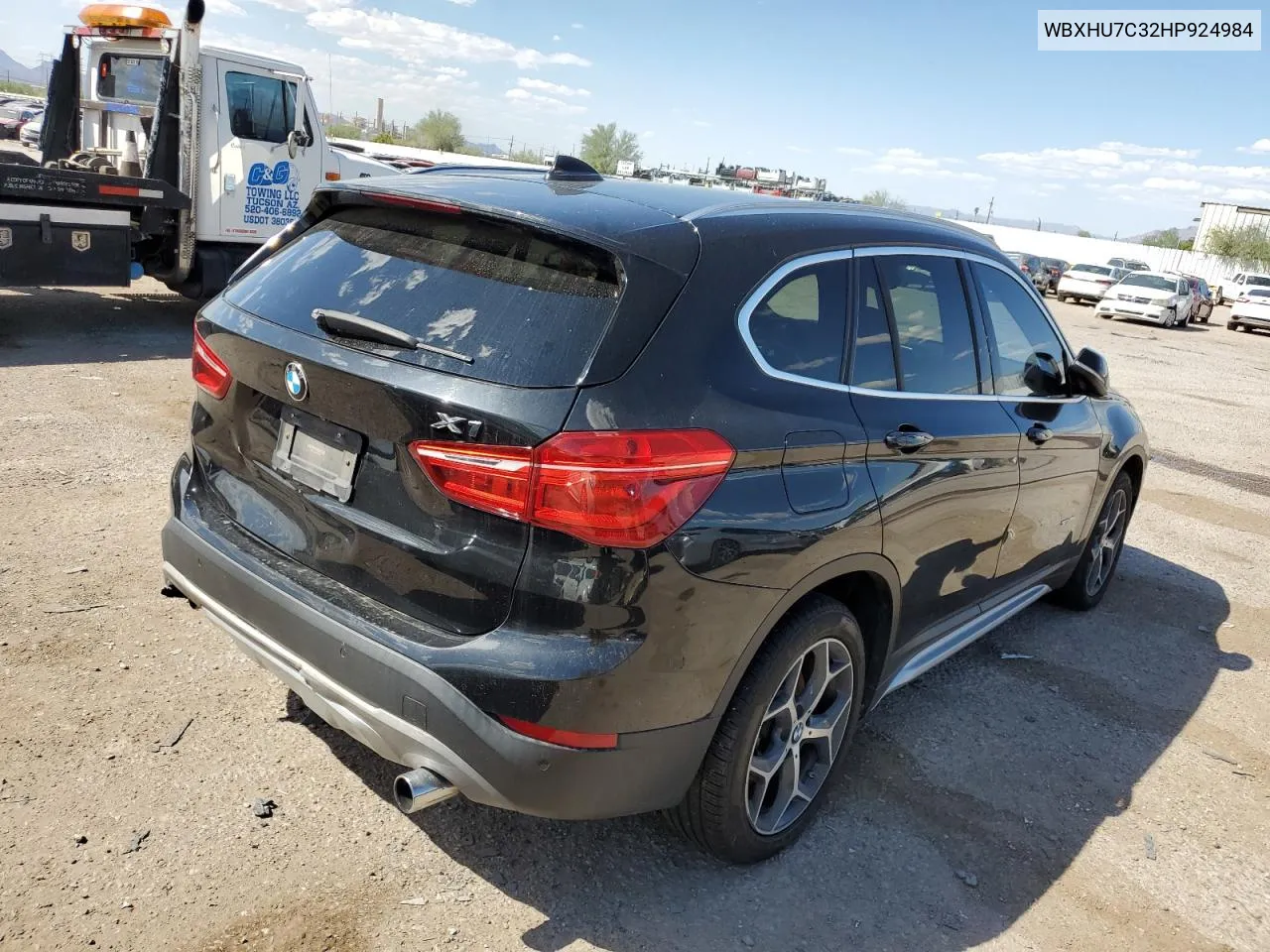 2017 BMW X1 Sdrive28I VIN: WBXHU7C32HP924984 Lot: 73044364