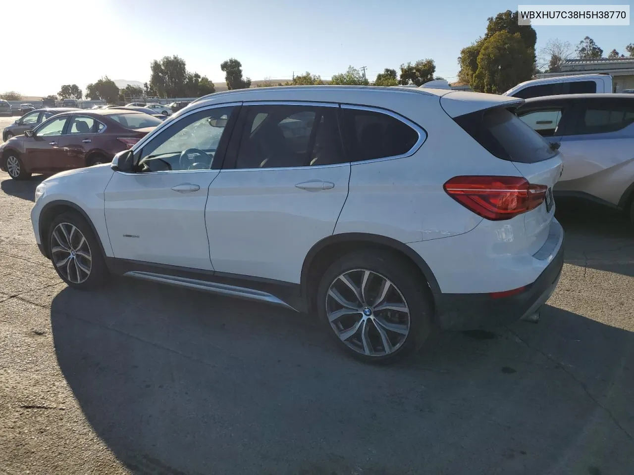 2017 BMW X1 Sdrive28I VIN: WBXHU7C38H5H38770 Lot: 73251934