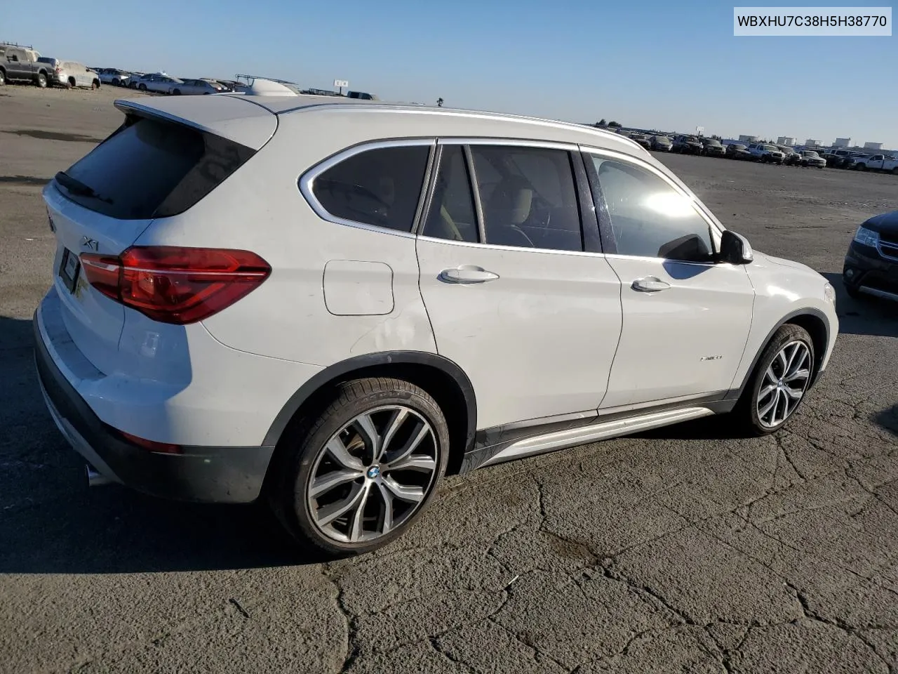 2017 BMW X1 Sdrive28I VIN: WBXHU7C38H5H38770 Lot: 73251934