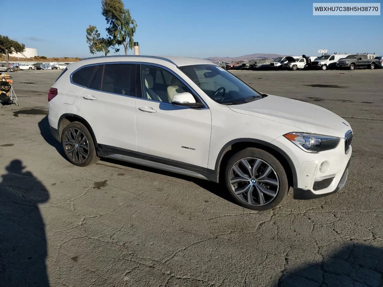 2017 BMW X1 Sdrive28I VIN: WBXHU7C38H5H38770 Lot: 73251934