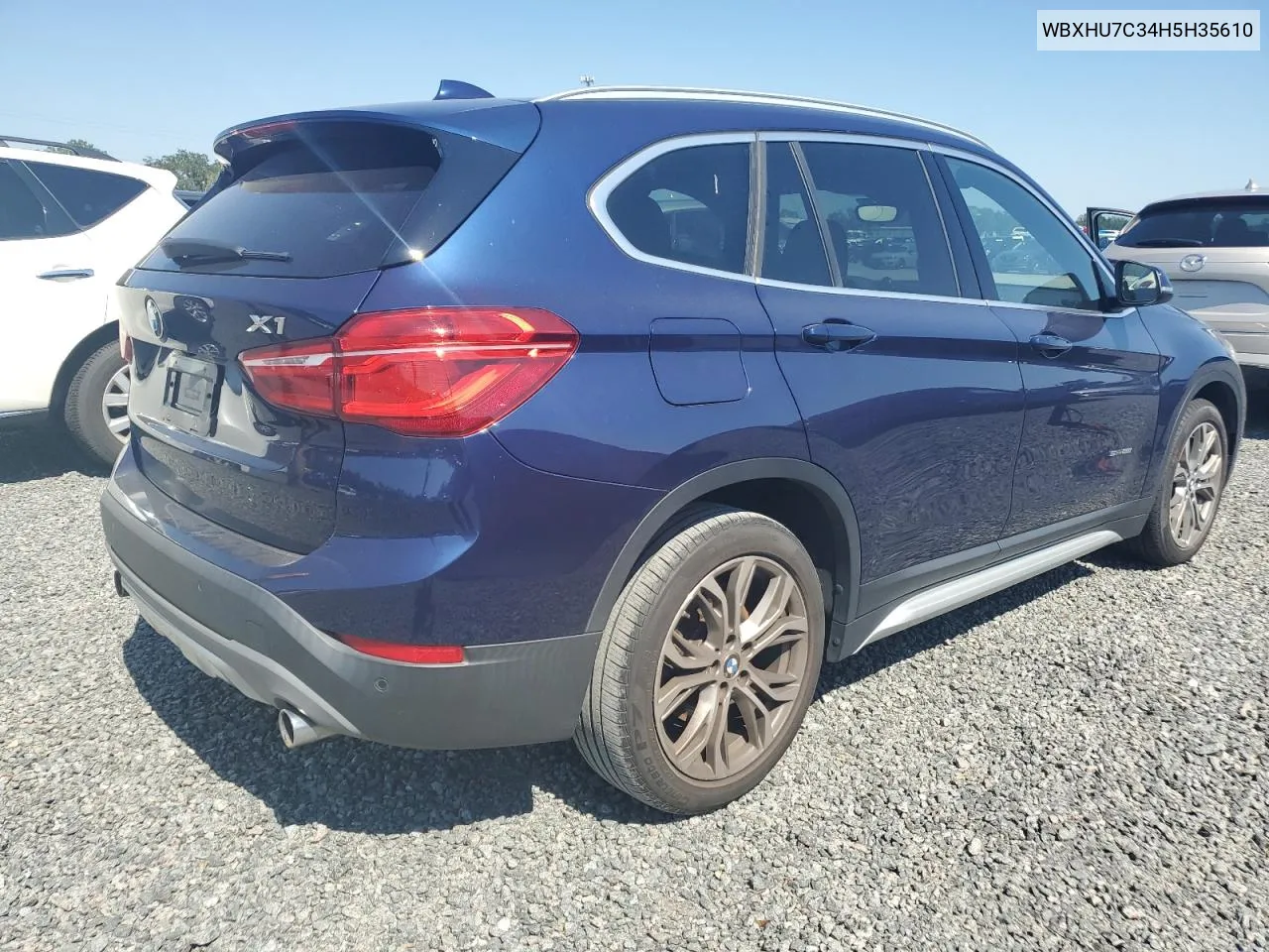 2017 BMW X1 Sdrive28I VIN: WBXHU7C34H5H35610 Lot: 75034454