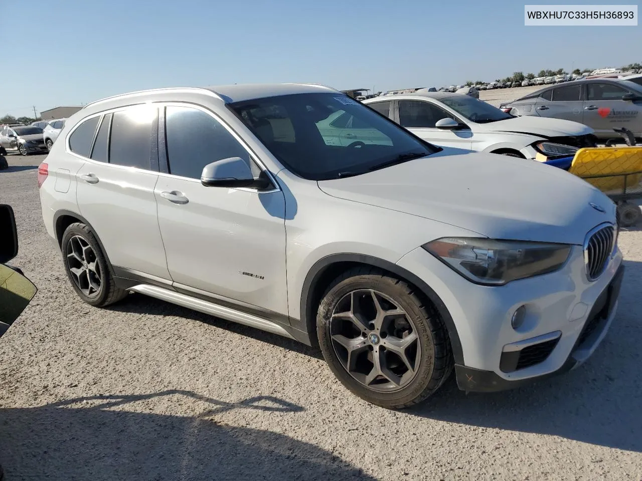 2017 BMW X1 Sdrive28I VIN: WBXHU7C33H5H36893 Lot: 76062714