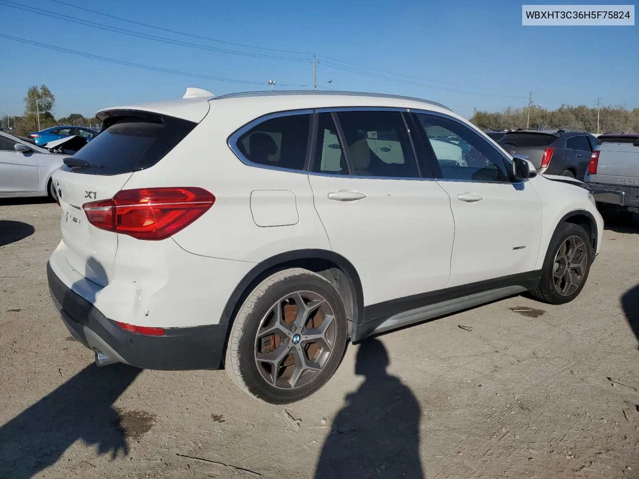 2017 BMW X1 xDrive28I VIN: WBXHT3C36H5F75824 Lot: 76532214