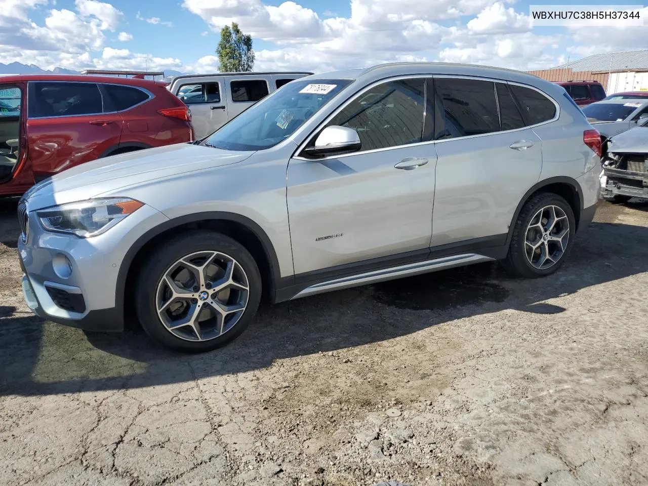 2017 BMW X1 Sdrive28I VIN: WBXHU7C38H5H37344 Lot: 78176044