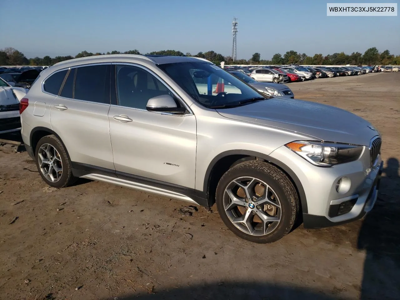 2018 BMW X1 xDrive28I VIN: WBXHT3C3XJ5K22778 Lot: 70061713