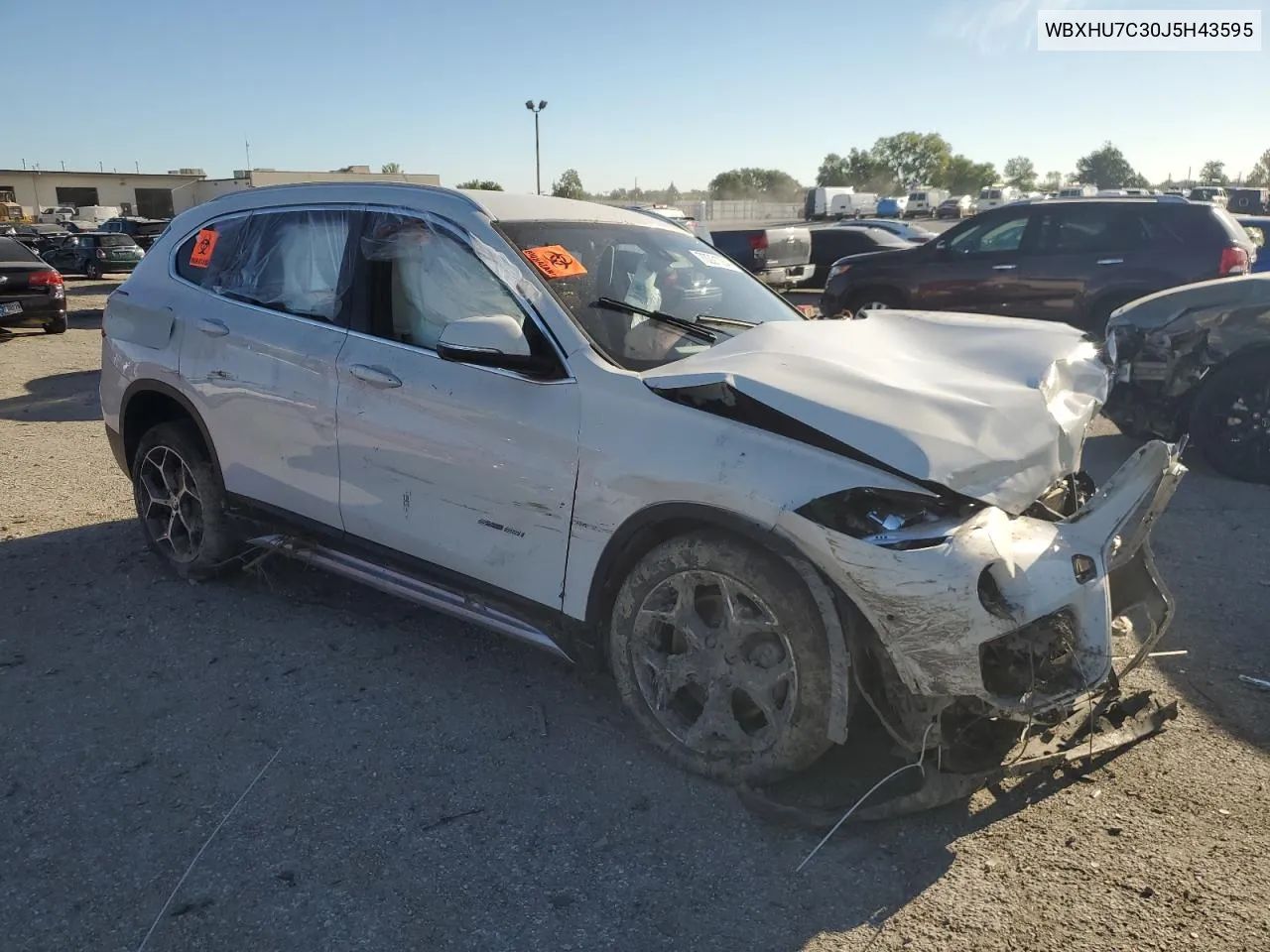 2018 BMW X1 Sdrive28I VIN: WBXHU7C30J5H43595 Lot: 70221364