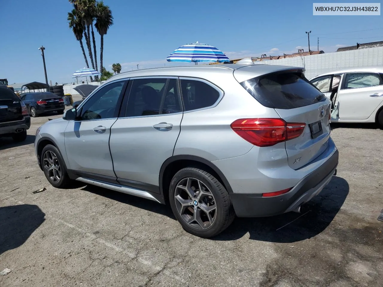 2018 BMW X1 Sdrive28I VIN: WBXHU7C32J3H43822 Lot: 70672394