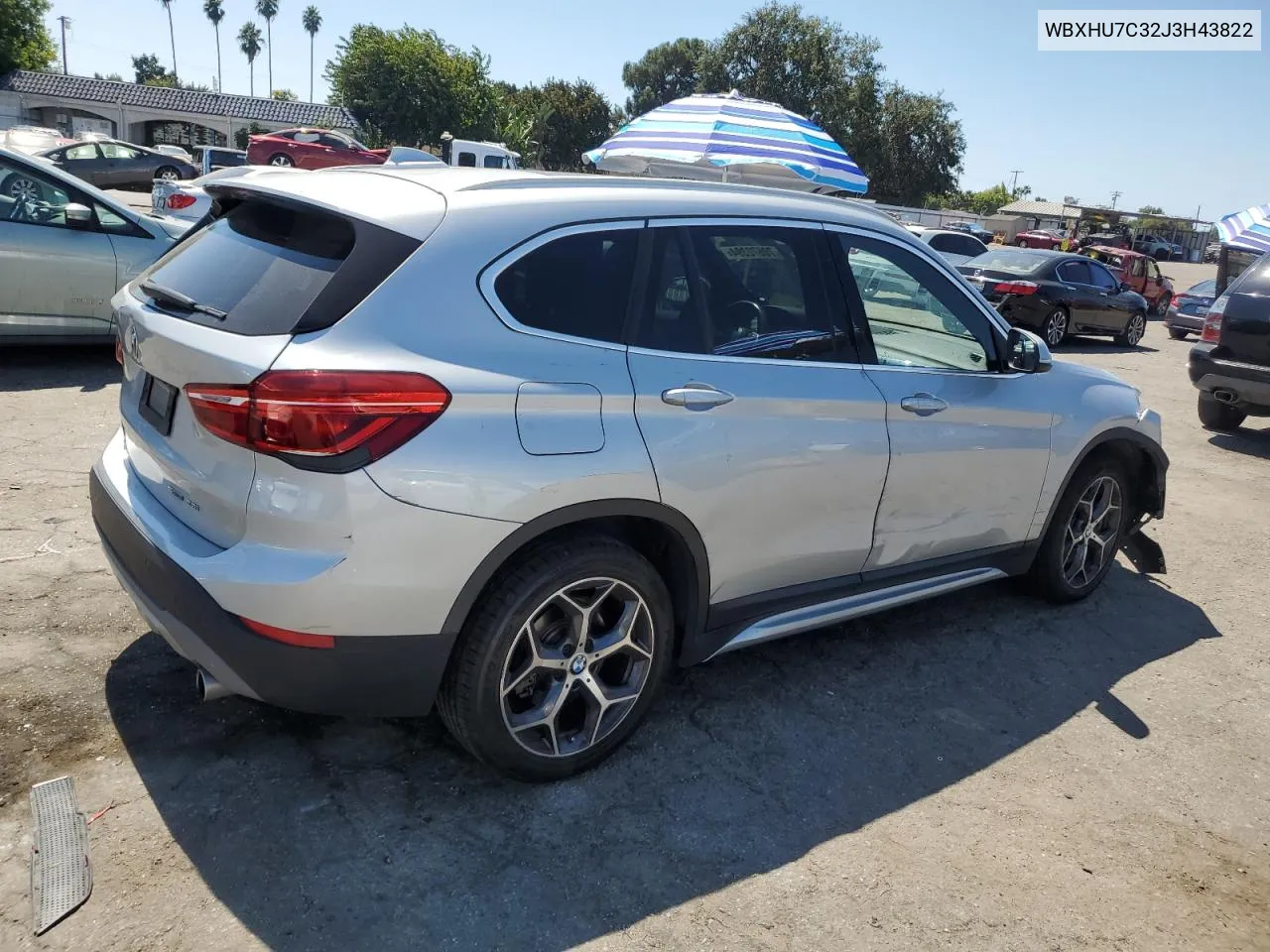 2018 BMW X1 Sdrive28I VIN: WBXHU7C32J3H43822 Lot: 70672394